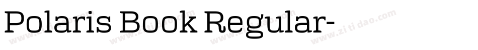 Polaris Book Regular字体转换